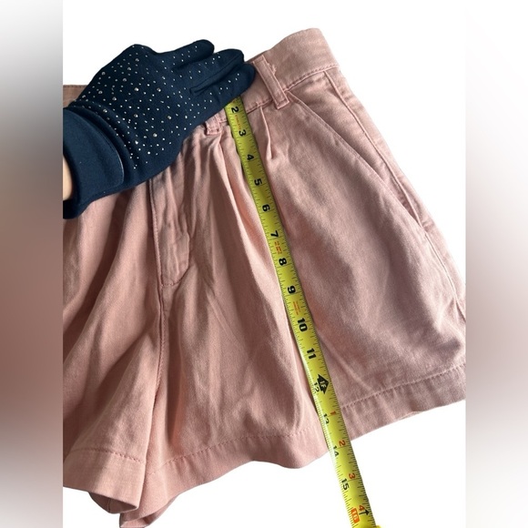 NWOT Free People Billie Chino High Rise Shorts In Pink - Picture 10 of 13